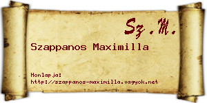 Szappanos Maximilla névjegykártya